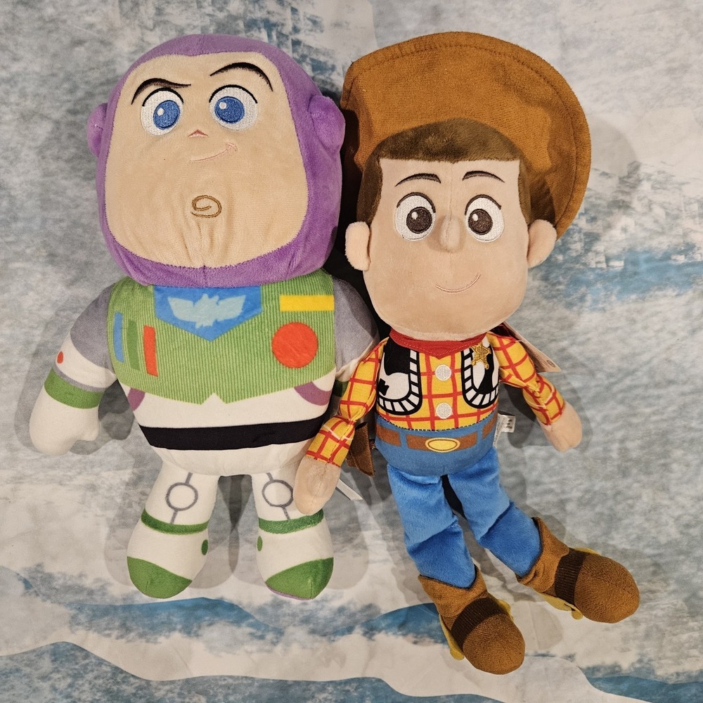 Disney Baby Toy Story Woody & Buzz Plush Set 14" 16" NWT Woody Stuffed Animals